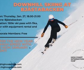 January 2022: Downhill skiing